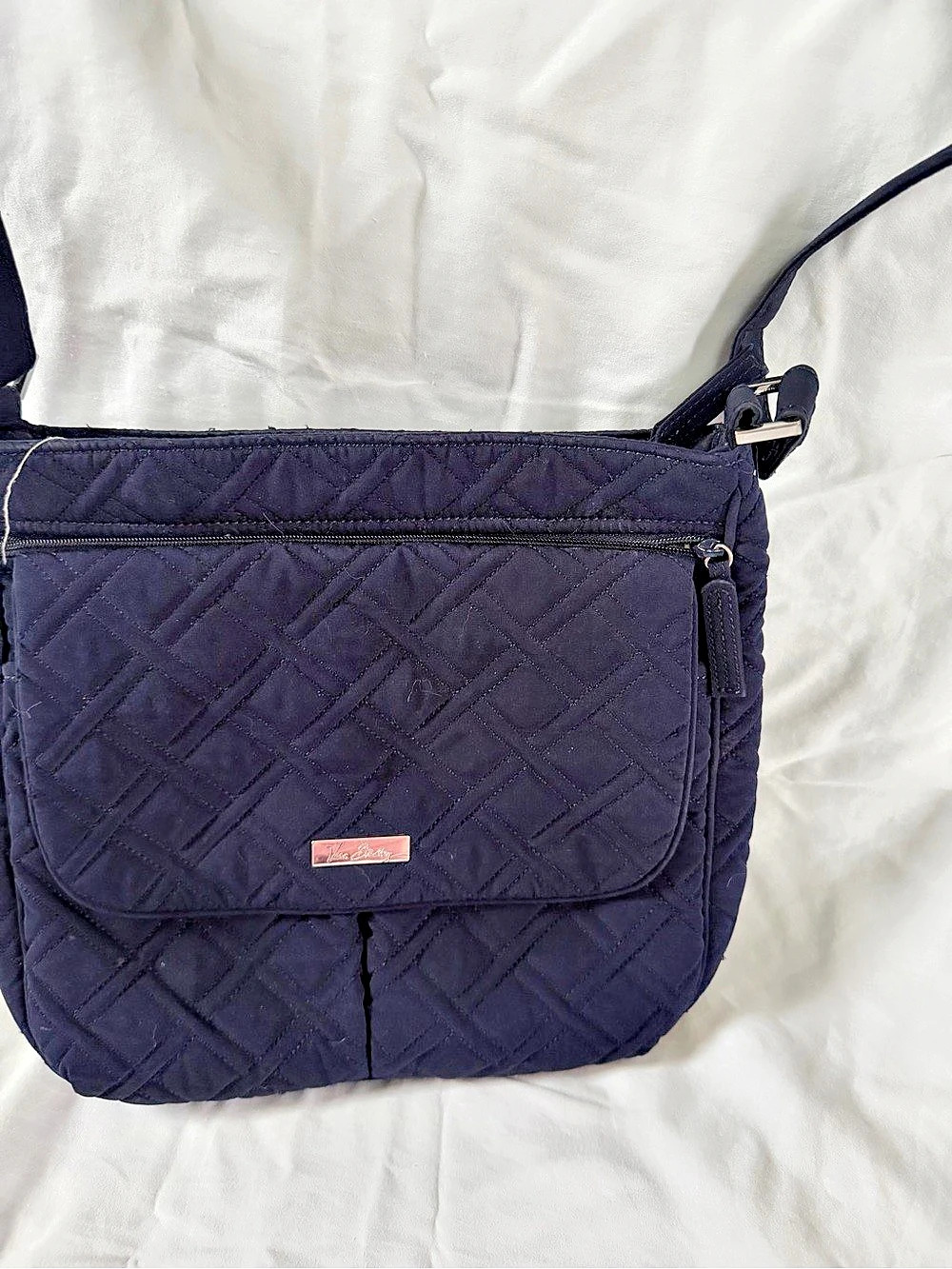 Vera Bradley Quilted Crossbody Bag in Navy